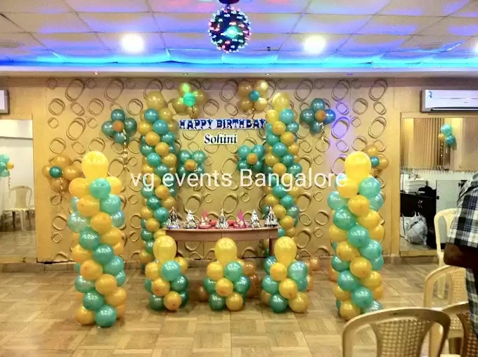 VG Events Balloon decoration in Bangalore